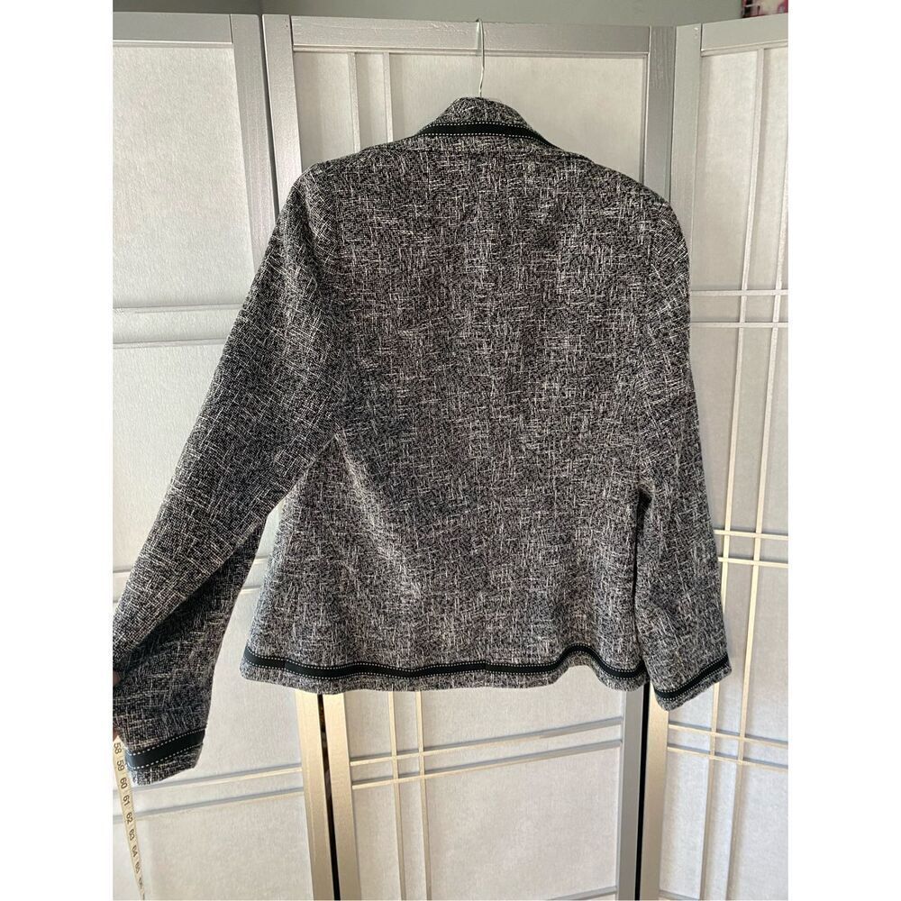 ESCADA Wool blend  Blazer Womens Shoulder Pads Tailored Jacket Office Classic si - Picture 10 of 11